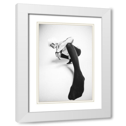 Untitled White Modern Wood Framed Art Print with Double Matting by Vasilenko, Artem