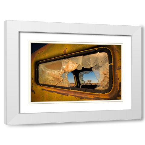 Deserted White Modern Wood Framed Art Print with Double Matting by Wride, Linda