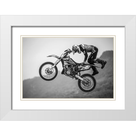 Battle Of Transcendence White Modern Wood Framed Art Print with Double Matting by Chengzhou, Zhou