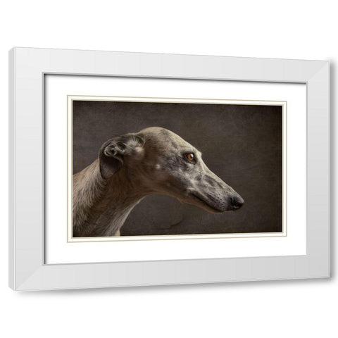 Anna White Modern Wood Framed Art Print with Double Matting by Willers, Heike