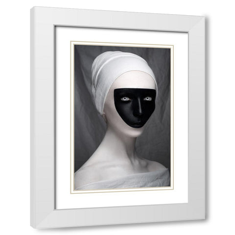 White Renaissance White Modern Wood Framed Art Print with Double Matting by Malikov, Alex