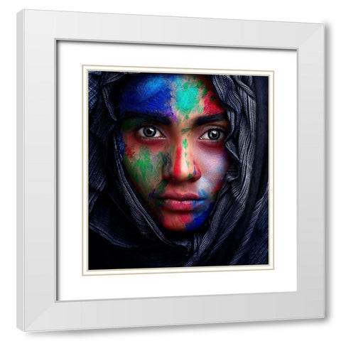 Innocence White Modern Wood Framed Art Print with Double Matting by Mahfuz, James