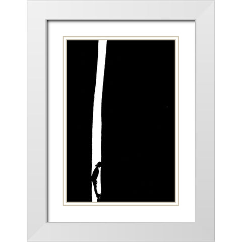 The Wall White Modern Wood Framed Art Print with Double Matting by Dobrev, Evelin