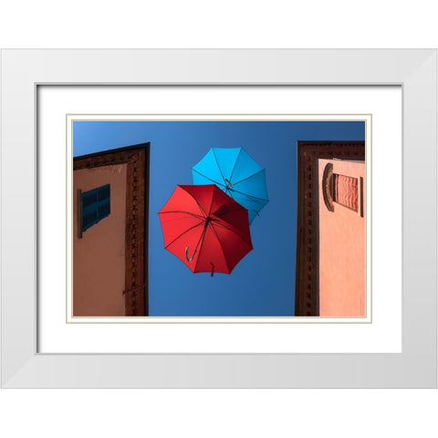 2 X 2 White Modern Wood Framed Art Print with Double Matting by Kravanja, Jure