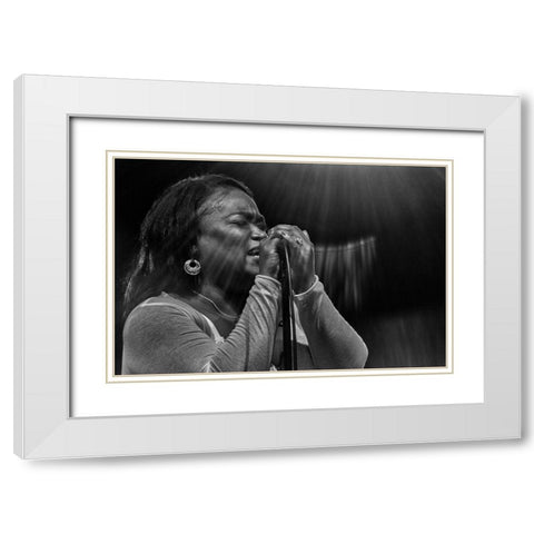 Soul,Soul,Soul White Modern Wood Framed Art Print with Double Matting by Domont, Jois