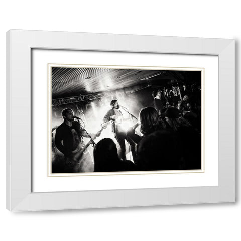 Musical Perspective White Modern Wood Framed Art Print with Double Matting by Samuelsson, Anders