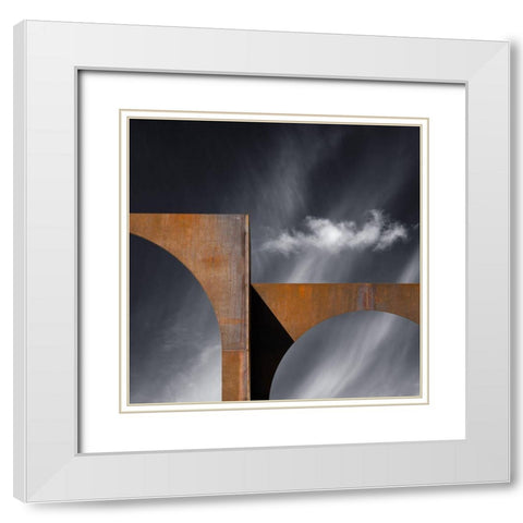 Untitled White Modern Wood Framed Art Print with Double Matting by Verschelden, Harry