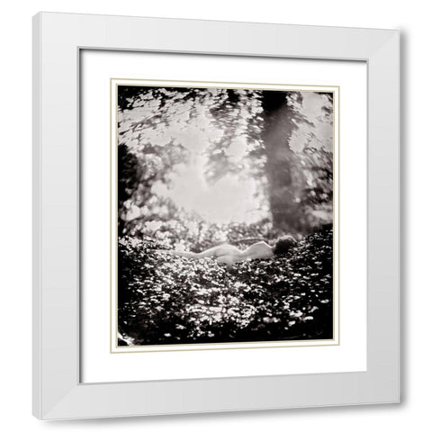 Hiske Early Morning White Modern Wood Framed Art Print with Double Matting by van Hal, Peter