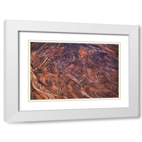 Palette In Heaven White Modern Wood Framed Art Print with Double Matting by Fan, John