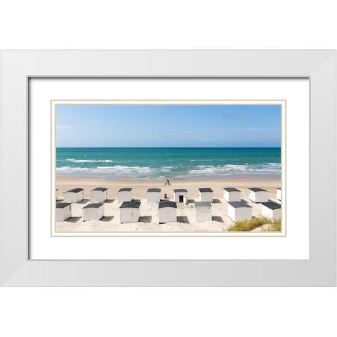 West Coast Mood. On A Summer Day Iii White Modern Wood Framed Art Print with Double Matting by Londal, Leif