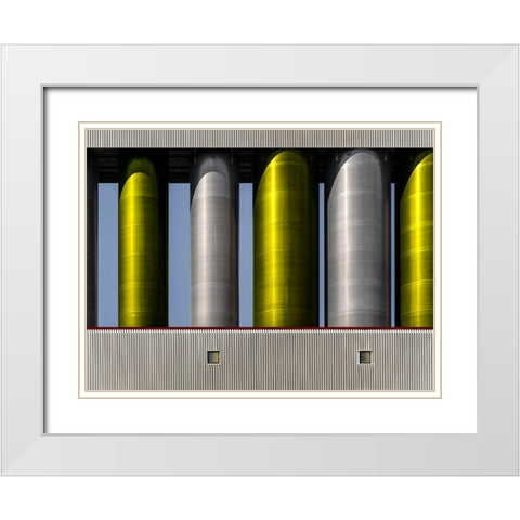 Untitled White Modern Wood Framed Art Print with Double Matting by Verschelden, Harry