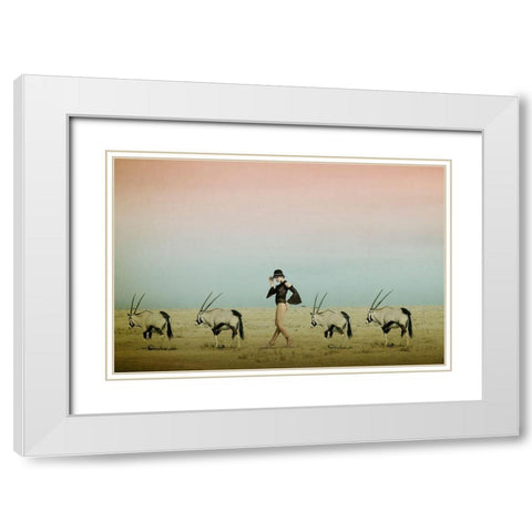Africa Iv White Modern Wood Framed Art Print with Double Matting by Von Diepenbroek, Christine