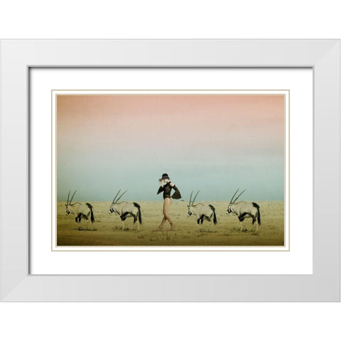 Africa Iv White Modern Wood Framed Art Print with Double Matting by Von Diepenbroek, Christine