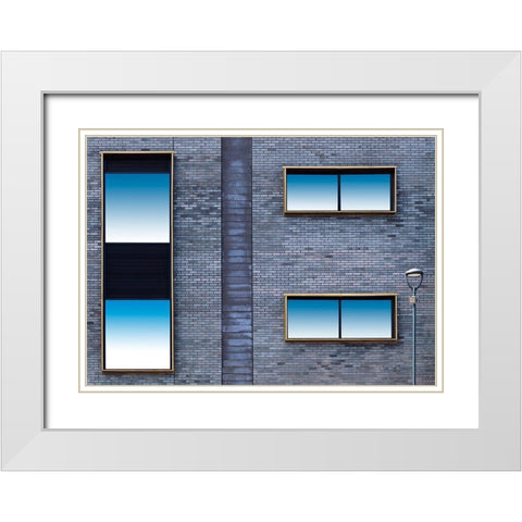 Windows I White Modern Wood Framed Art Print with Double Matting by Arro