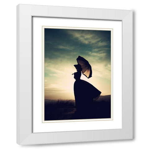 Remains Of The Day White Modern Wood Framed Art Print with Double Matting by Russocka, Magdalena