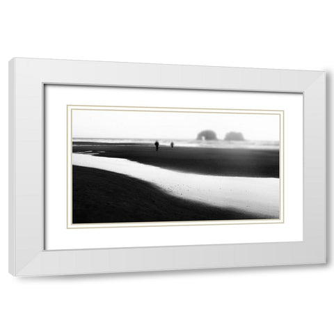 Together White Modern Wood Framed Art Print with Double Matting by Teneyck, R.