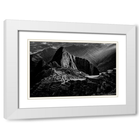 Lost City Of The Incas White Modern Wood Framed Art Print with Double Matting by Fernandez Munoz, Alejandro