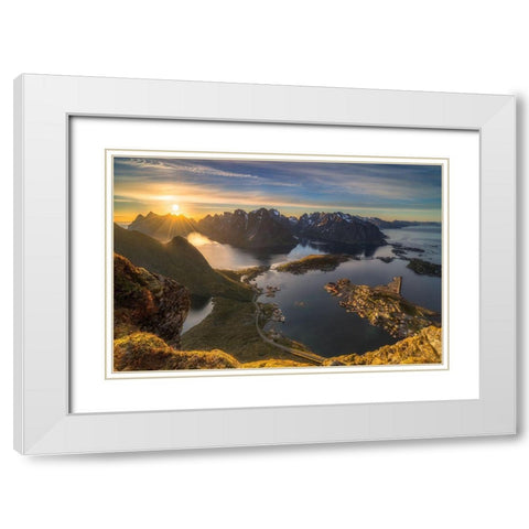 Magic Moment White Modern Wood Framed Art Print with Double Matting by Riml, Ludwig