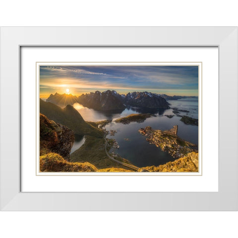 Magic Moment White Modern Wood Framed Art Print with Double Matting by Riml, Ludwig