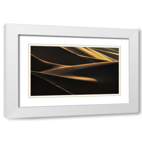 Light Caress White Modern Wood Framed Art Print with Double Matting by Mehrafshar EFIAP, Babak
