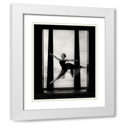 You Should Be Higher White Modern Wood Framed Art Print with Double Matting by Tuinenga, Jacob