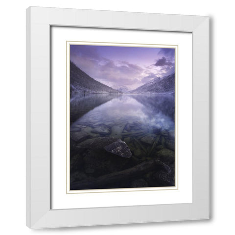 Altai Russia White Modern Wood Framed Art Print with Double Matting by Anton, Rostovskiy
