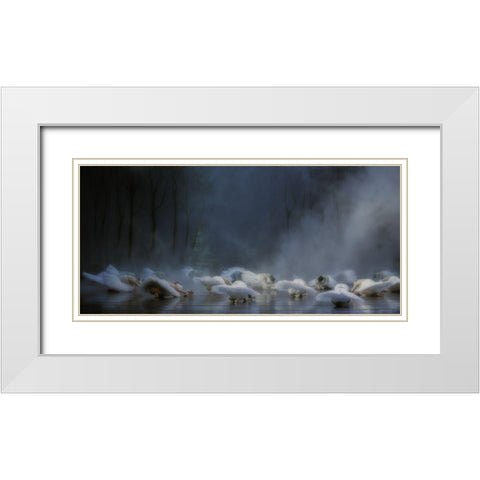 Von Rothbarts Curse White Modern Wood Framed Art Print with Double Matting by Van Den, Peet