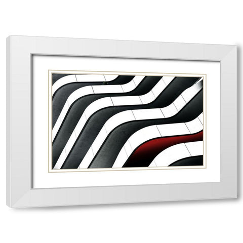 6 Floors White Modern Wood Framed Art Print with Double Matting by Hawerkamp, Hans-Wolfgang