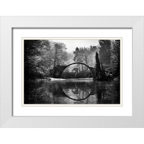 Devils Bridge - Ii White Modern Wood Framed Art Print with Double Matting by Kreiten, Mike