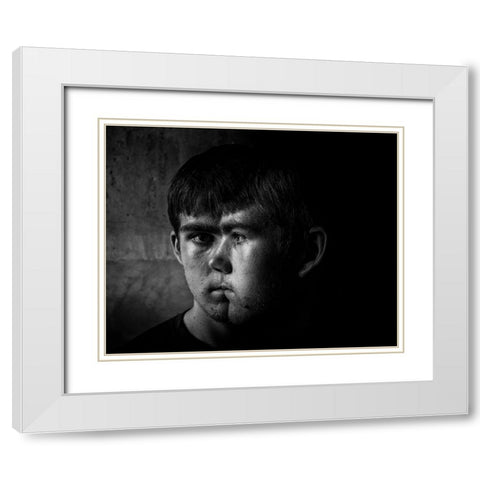The Emotion Of Autism White Modern Wood Framed Art Print with Double Matting by Tooze, Phil