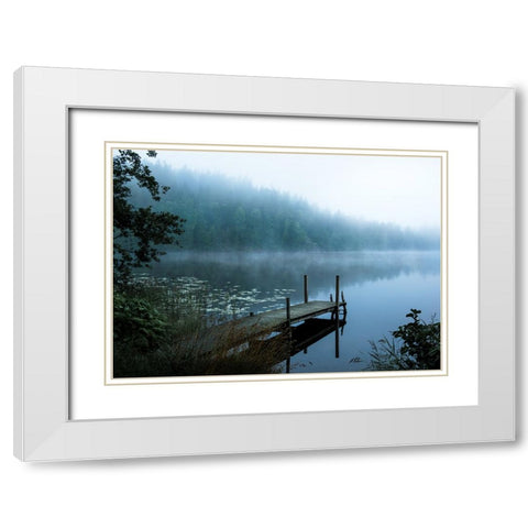 Moody morning White Modern Wood Framed Art Print with Double Matting by Lindsten, Christian