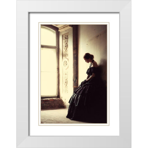 The Soft Touch Of Decadency White Modern Wood Framed Art Print with Double Matting by Russocka, Magdalena