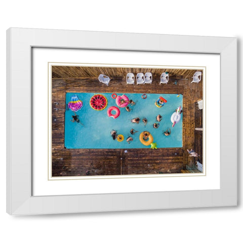 Hymn For The Weekend White Modern Wood Framed Art Print with Double Matting by Adar, Or