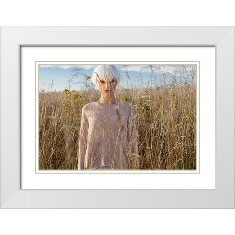 Eugene White Modern Wood Framed Art Print with Double Matting by Silaevk