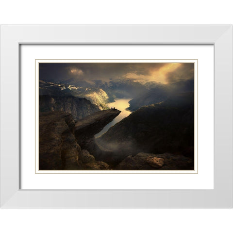 Extreme People... White Modern Wood Framed Art Print with Double Matting by Mikhaliuk, Siarhei