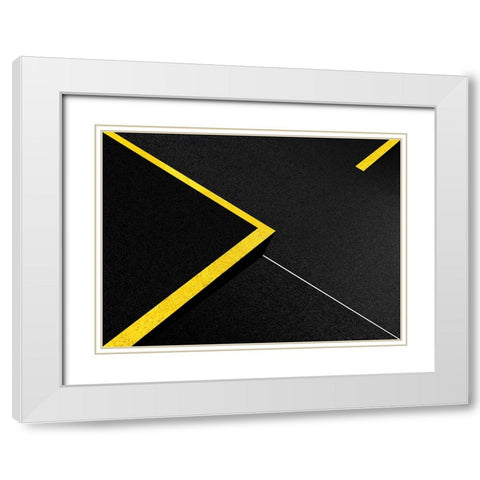 Guides White Modern Wood Framed Art Print with Double Matting by Huybrighs, Marc