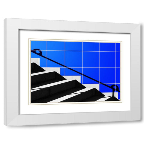 Escort White Modern Wood Framed Art Print with Double Matting by Huybrighs, Marc