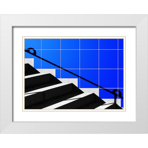 Escort White Modern Wood Framed Art Print with Double Matting by Huybrighs, Marc