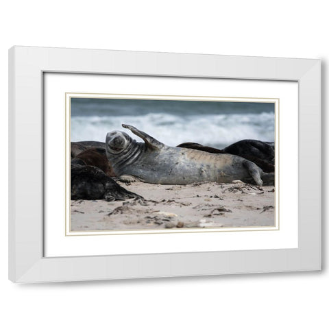 A Headache White Modern Wood Framed Art Print with Double Matting by Bewernick, Erhard