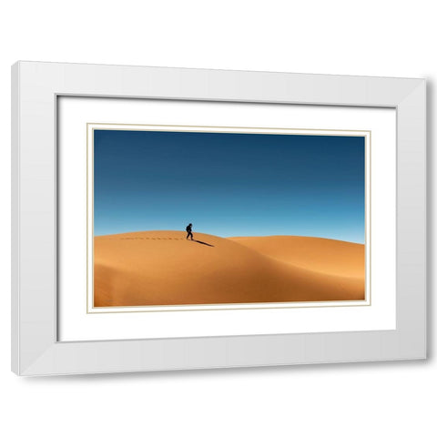 My Way Up To Morrocco White Modern Wood Framed Art Print with Double Matting by Buliga, Gina