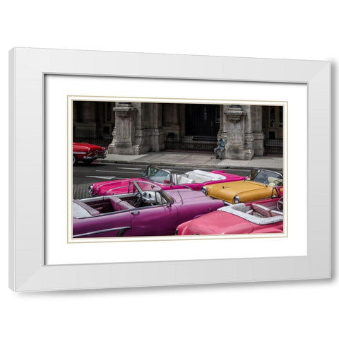 Cuban Dream White Modern Wood Framed Art Print with Double Matting by Stranak, Pavol