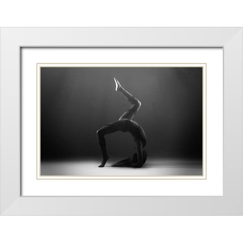 Iranian White Modern Wood Framed Art Print with Double Matting by Hamidnezhad, Amin