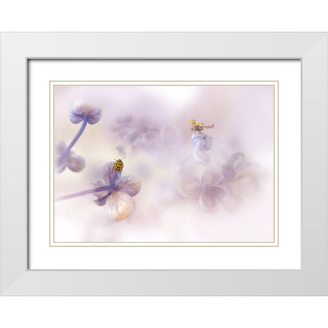 Hello There... White Modern Wood Framed Art Print with Double Matting by Van Deelen, Ellen
