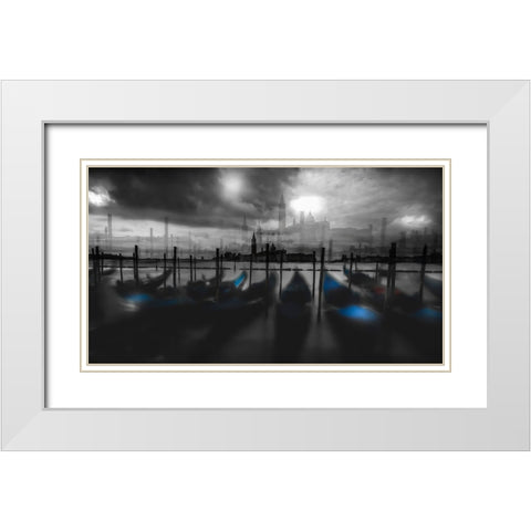 Dark Mood White Modern Wood Framed Art Print with Double Matting by Chiriaco, Carmine