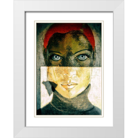 Untitled White Modern Wood Framed Art Print with Double Matting by Dirven, Ton