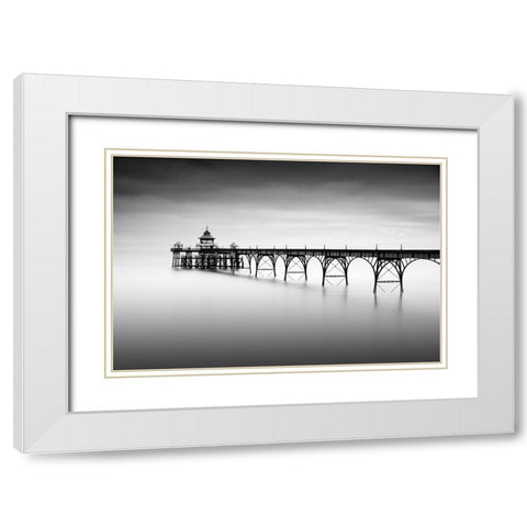 Liminal Land White Modern Wood Framed Art Print with Double Matting by Bolton, Robert