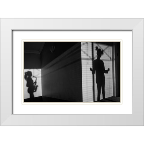 Life Pieces White Modern Wood Framed Art Print with Double Matting by Salgado Gispert, Gloria