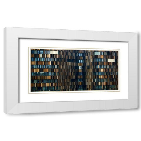 U15 White Modern Wood Framed Art Print with Double Matting by Merlino, Roberto