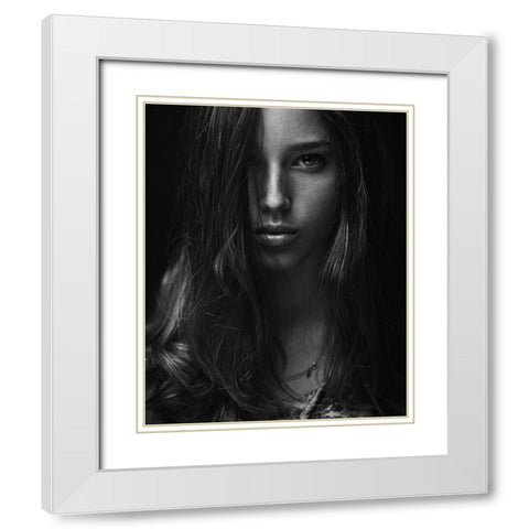 Tanya White Modern Wood Framed Art Print with Double Matting by Rise, Zachar