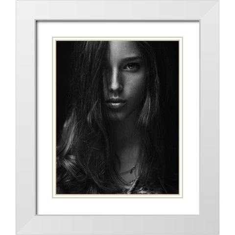 Tanya White Modern Wood Framed Art Print with Double Matting by Rise, Zachar